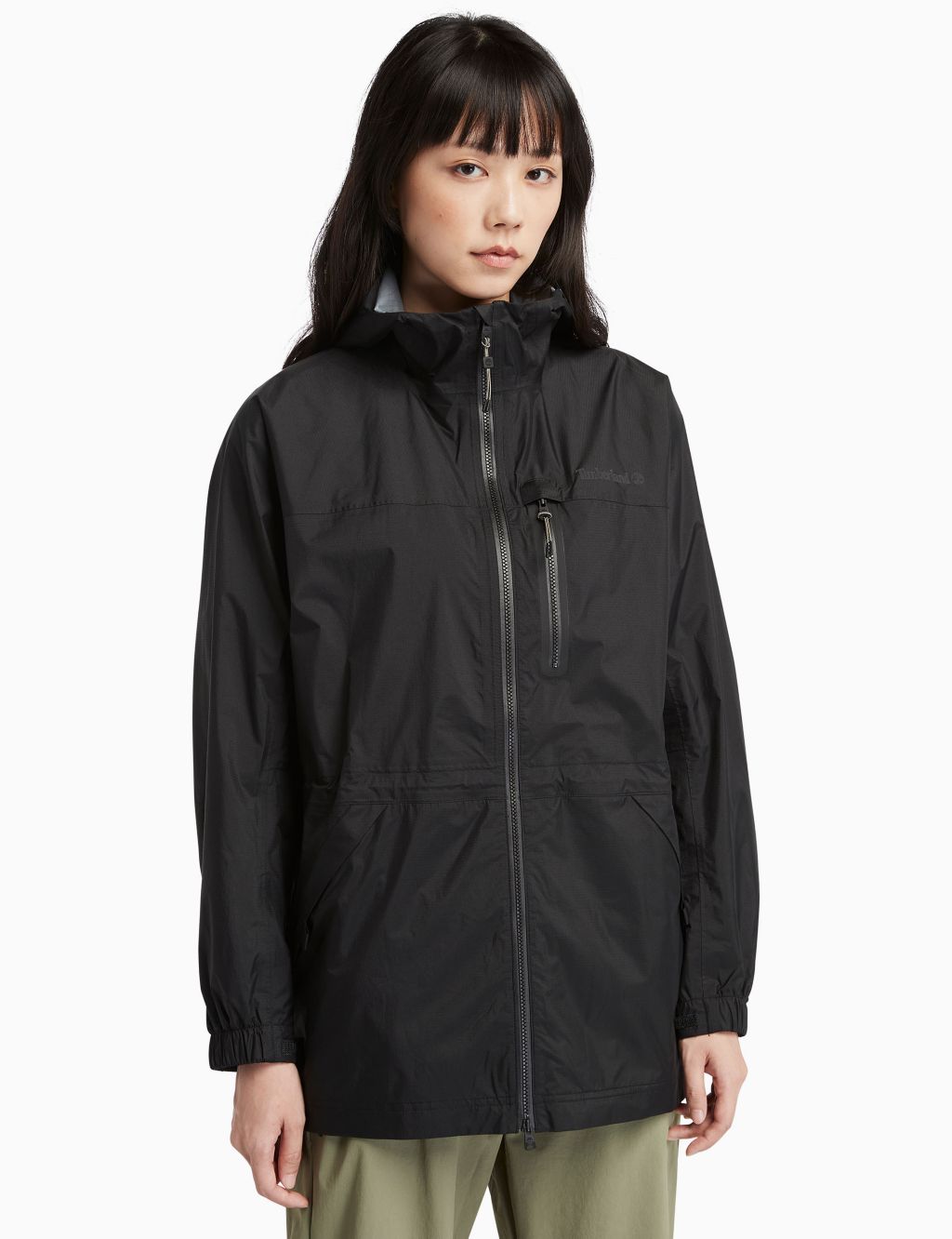 Jenness Waterproof Hooded Packaway Rain Jacket