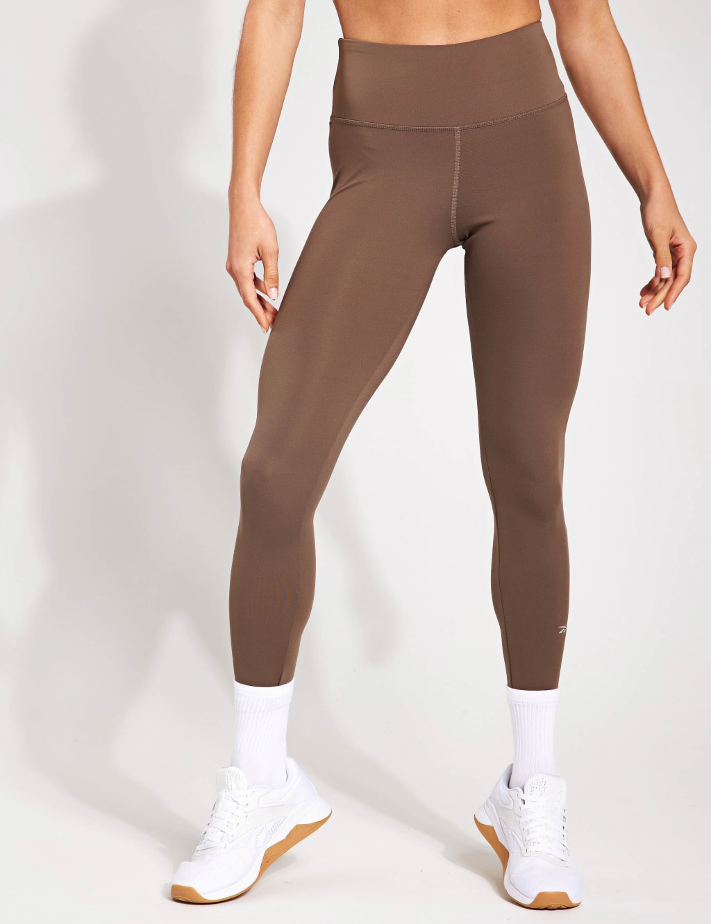 adidas Sportswear PRINT HIGH-WAISTED - Leggings - shadow brown/brown 