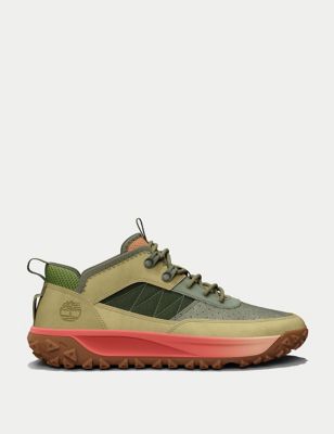 Timberland Womens GreenStridetm Motion 6 Leather Trainers - 5 - Camel, Camel,Black