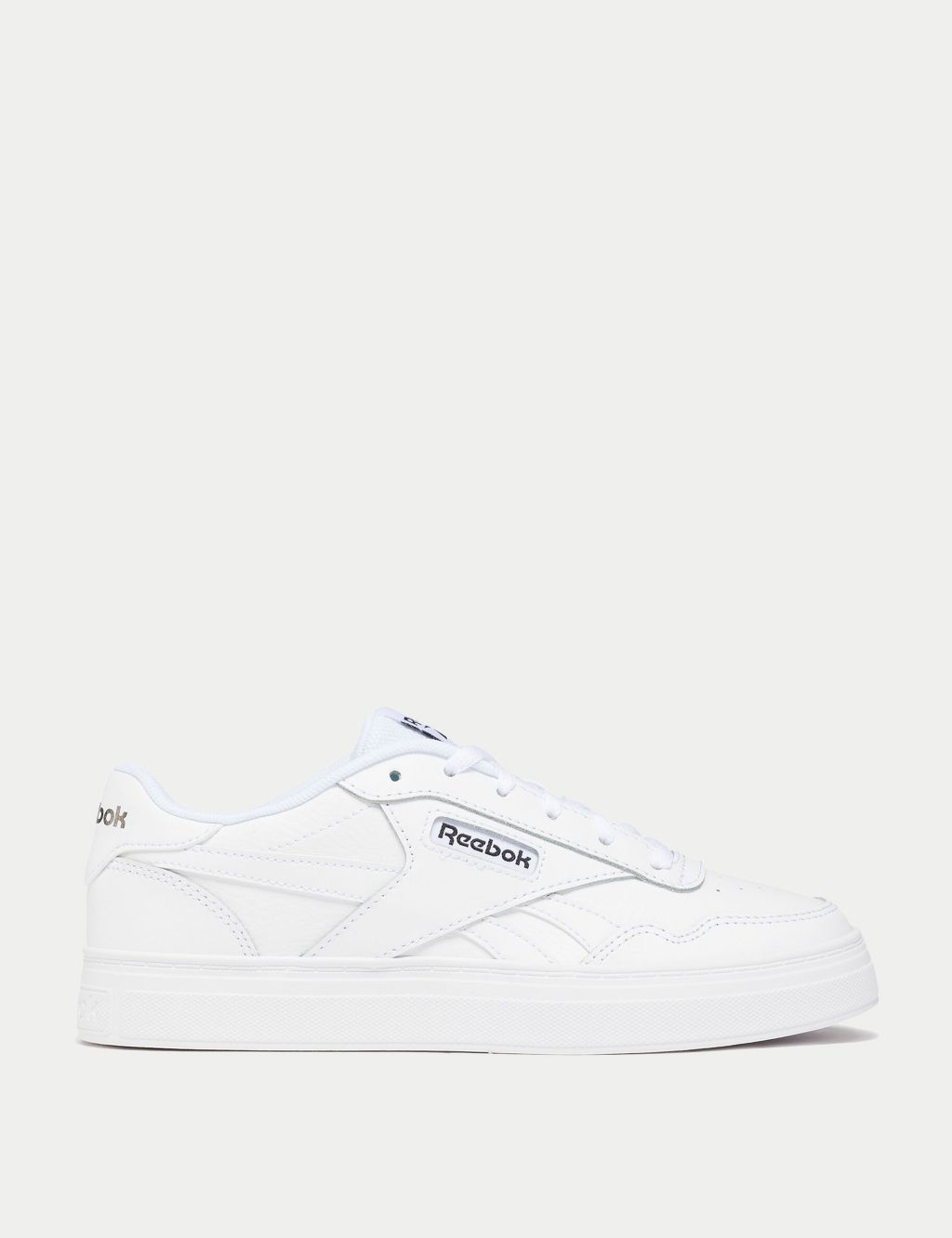 Court Advance Bold Leather Lace Up Trainers