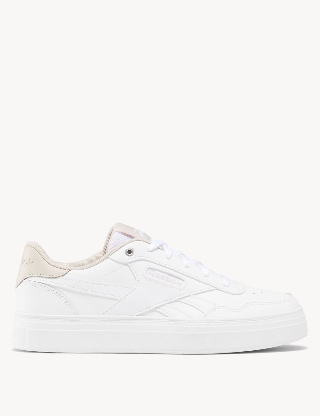 Court Advance Bold Leather Lace Up Trainers