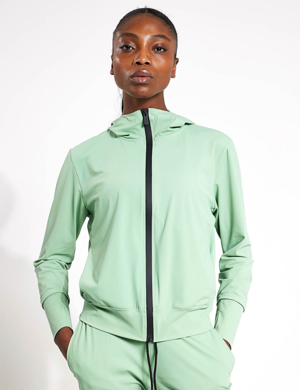 Airla Zip Up Hooded Sports Jacket