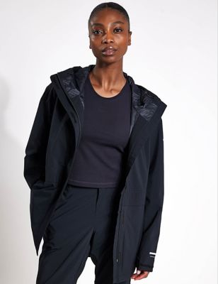Columbia Women's Altbound Waterproof Zip Up Hooded Jacket - M - Black, Black
