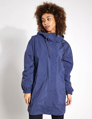 Columbia Womens Splash Side Waterproof Zip Up Jacket - Navy, Navy,Dark Khaki