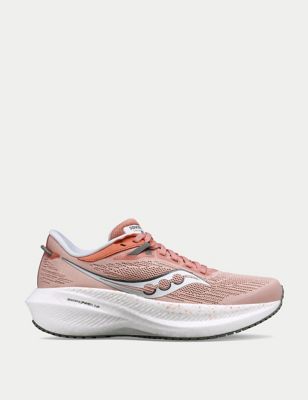 Saucony Womens Triumph 21 RFG Trainers - 8 - Soft Pink, Soft Pink