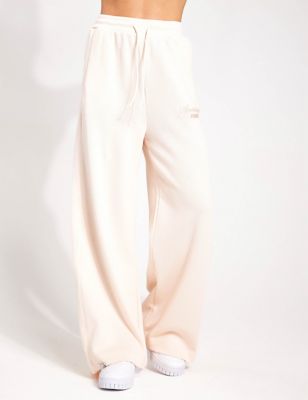 Puma Womens Classics+ Pure Cotton Joggers - M - Soft Pink, Soft Pink,Medium Grey Mix