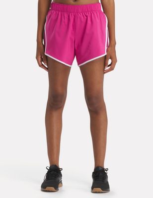 Reebok Womens ID Train Woven Relaxed Gym Shorts - XL - Dark Pink, Dark Pink