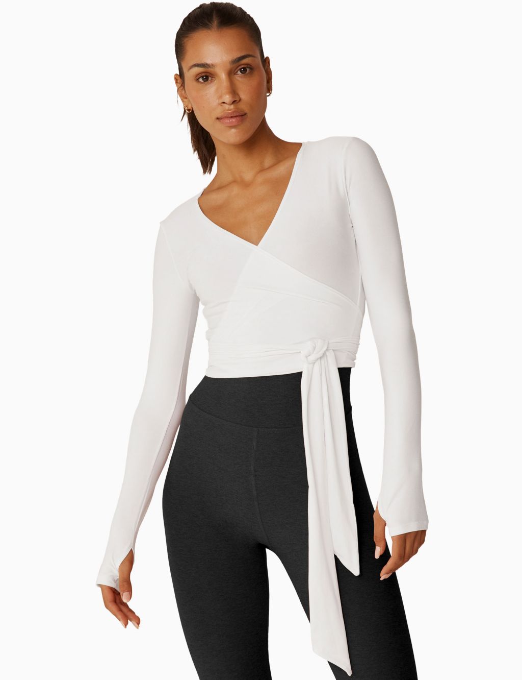 Featherweight Waist No Time Wrap Front Top