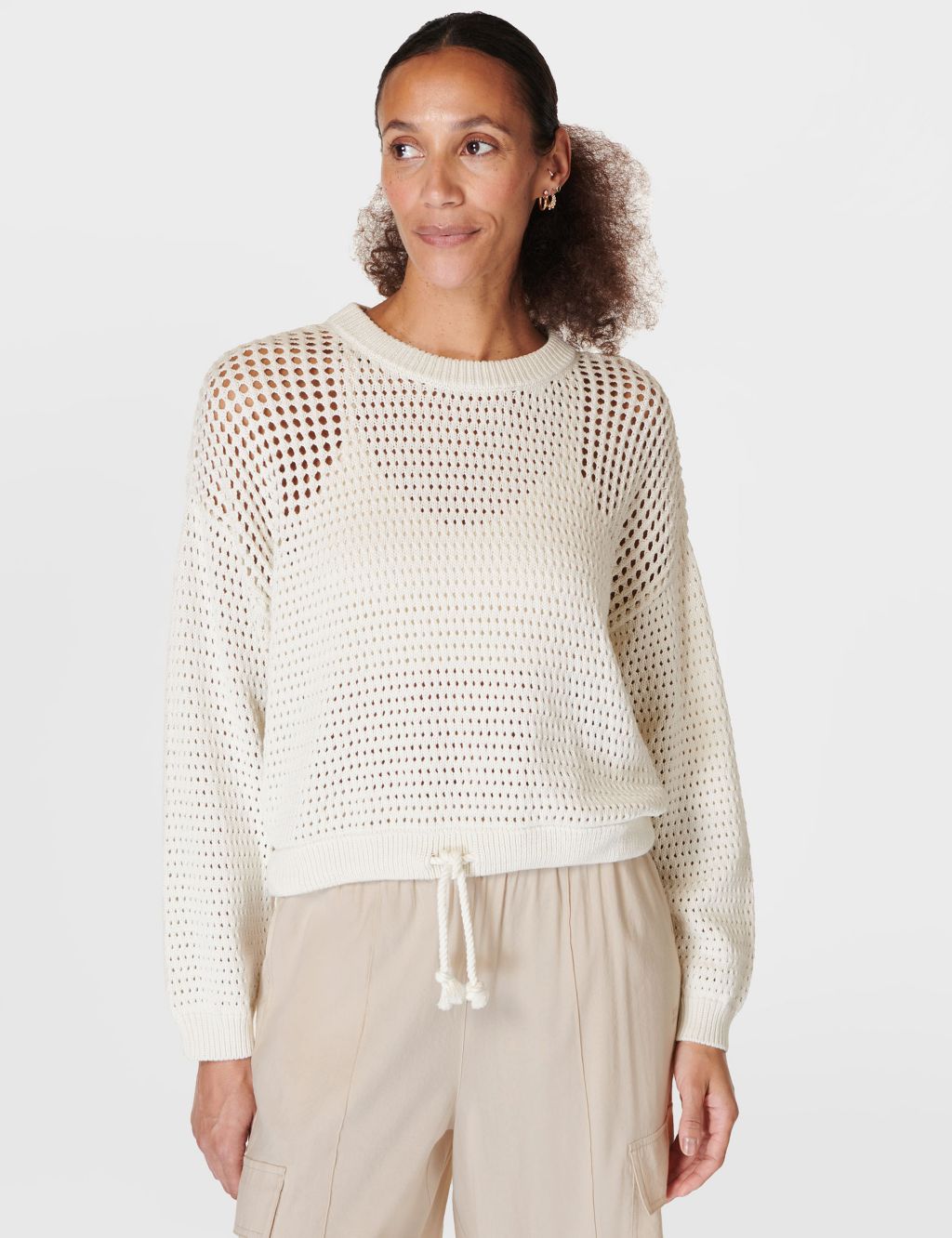 Tides High Pure Cotton Textured Relaxed Jumper