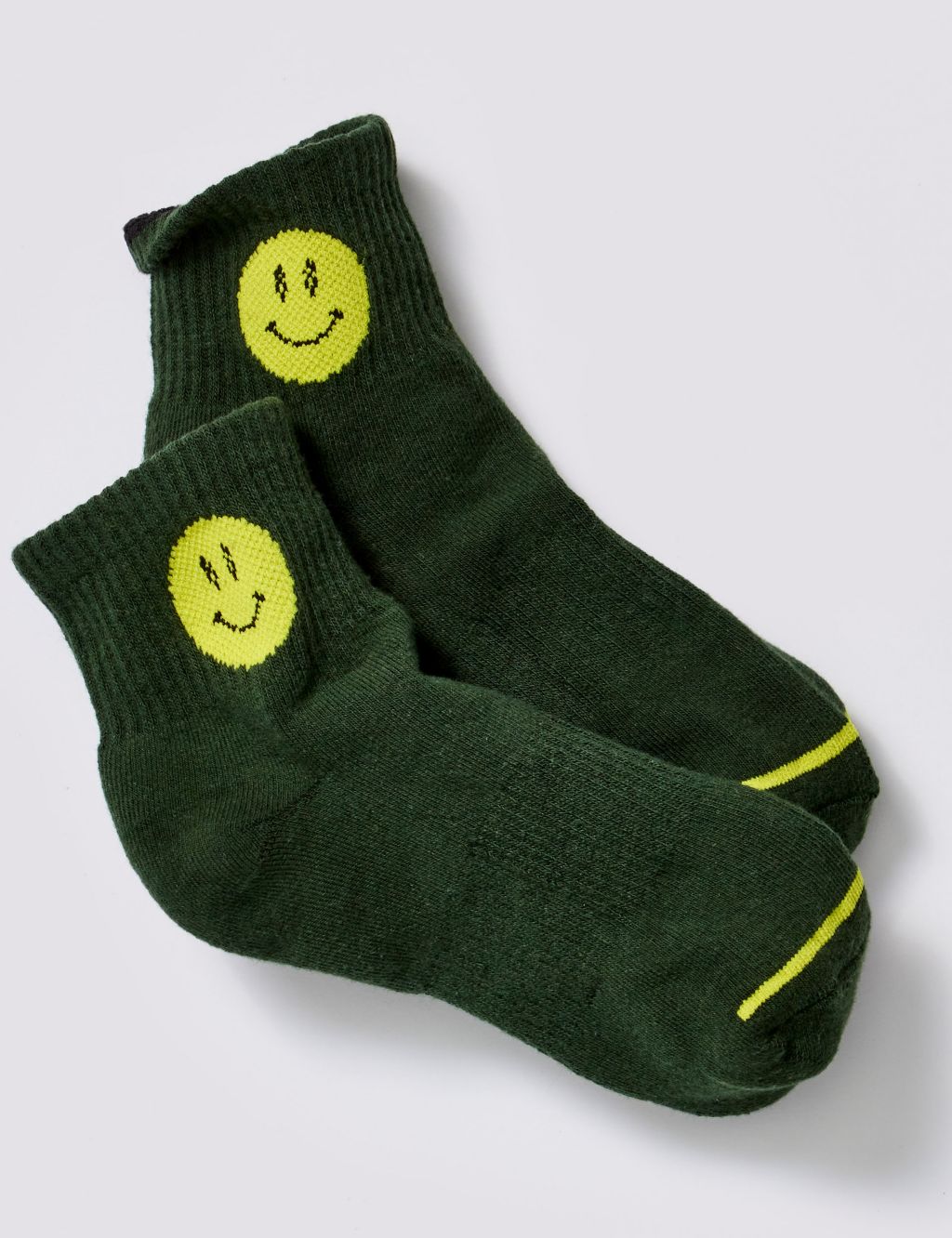 Cotton Rich Smiling Ankle Socks