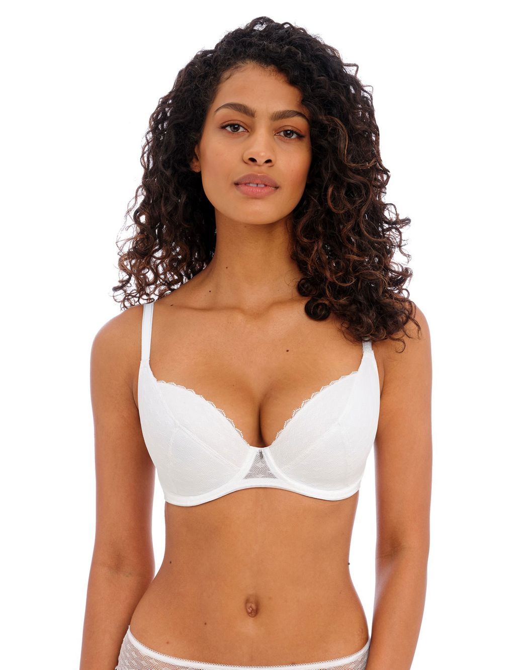Signature Lace Wired Plunge Bra image 1