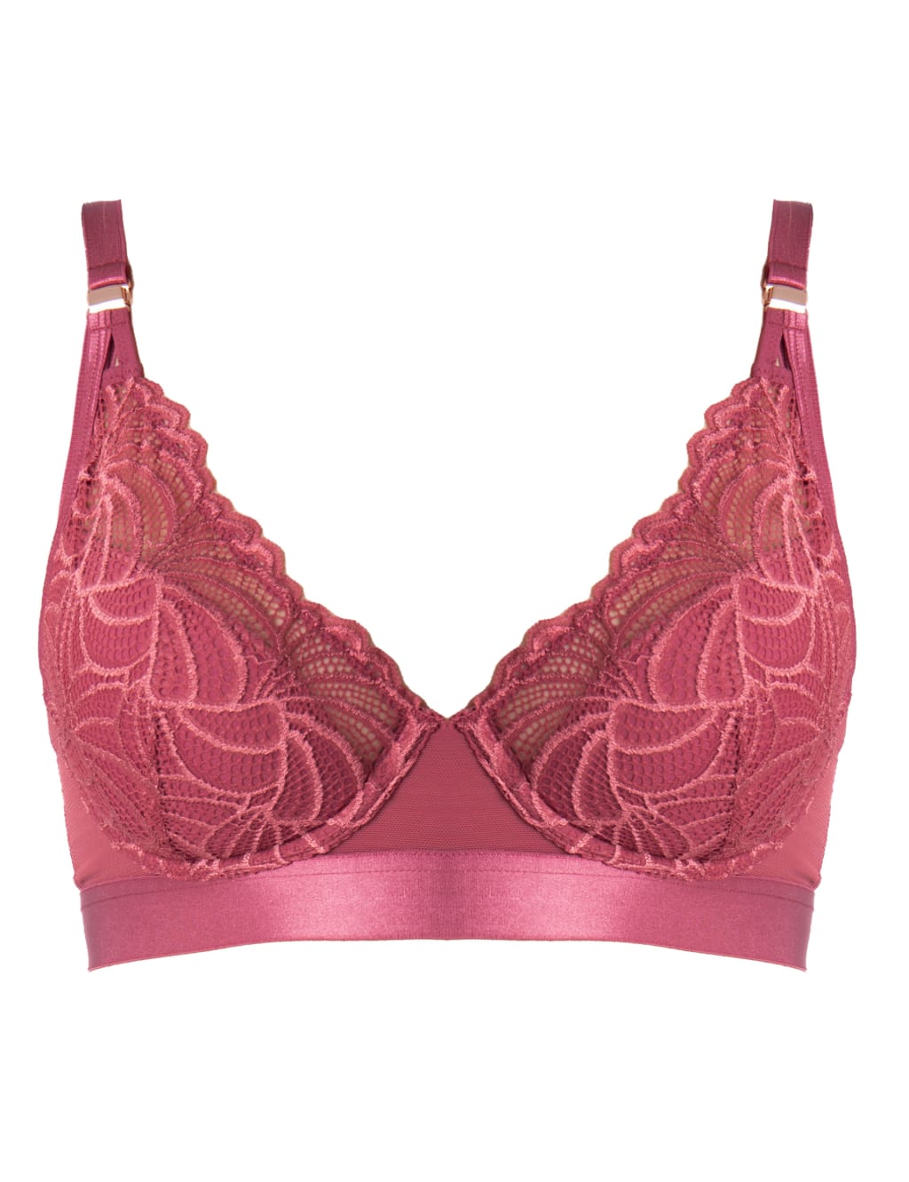 Warrior Plunge Lace Flexi Wired Nursing Bra C-G image 6
