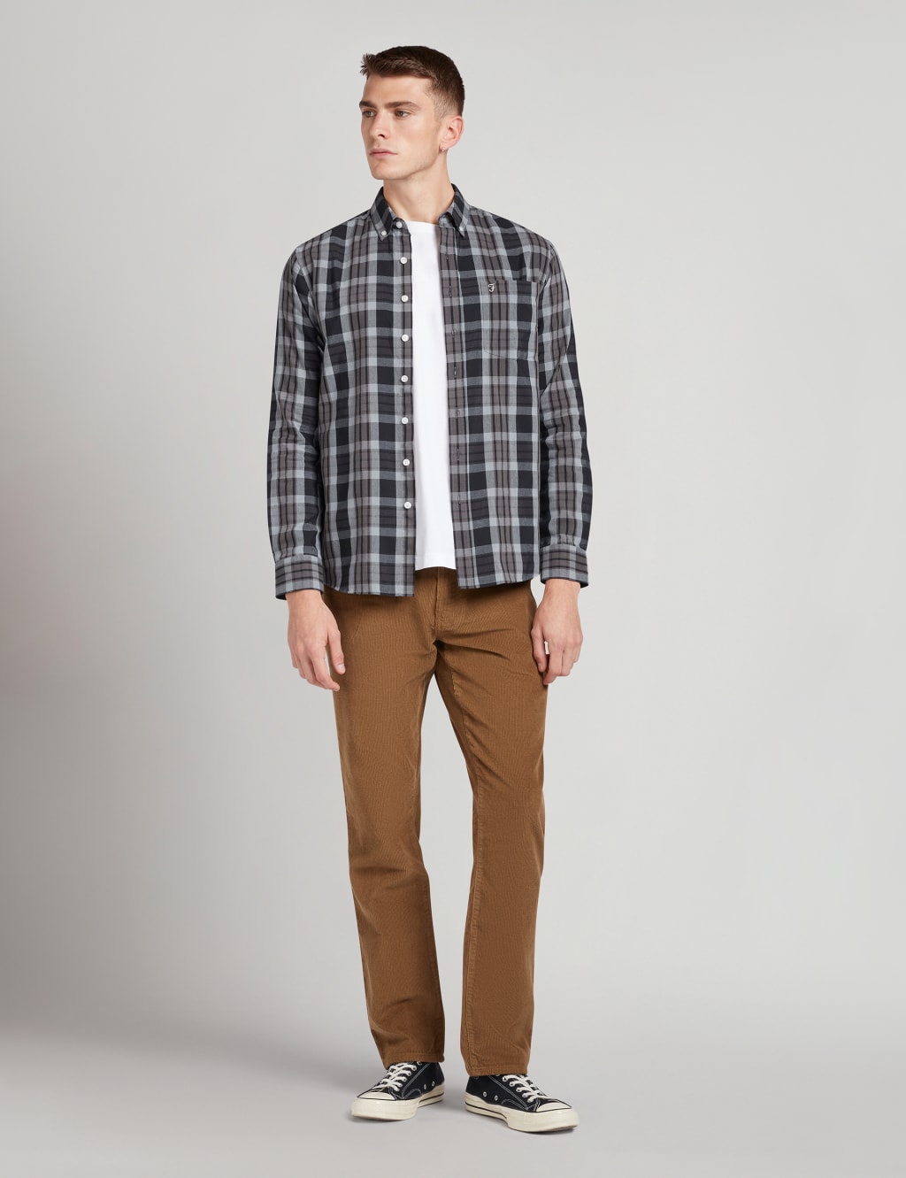 Easy Iron Cotton Rich Check Shirt image 1