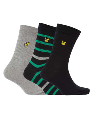 3pk Assorted Cotton Rich Socks