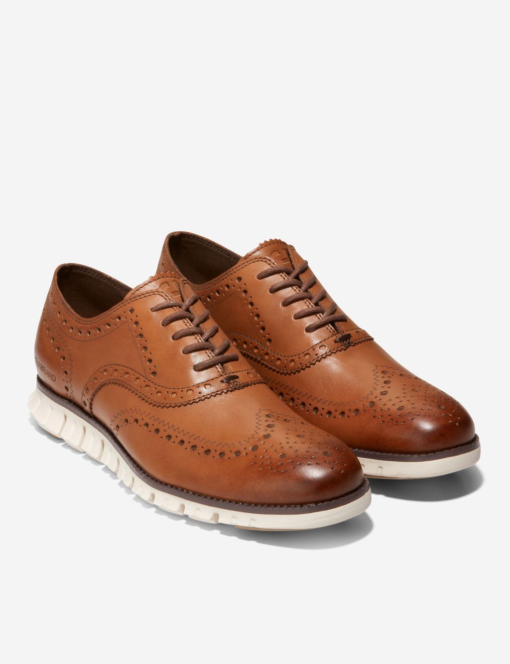 Zerogrand Wingtip Leather Oxford Shoes image 2