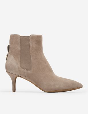 Go-To Park Leather Kitten Heel Ankle Boots