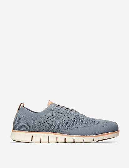cole haan zerogrand stitchlite™ oxford lace up trainers - 7 - grey mix, grey mix