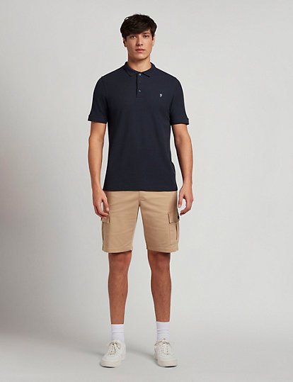 farah organic cotton polo shirt - navy, navy
