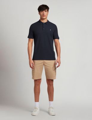 Farah Mens Organic Cotton Polo Shirt - M - Navy, Navy