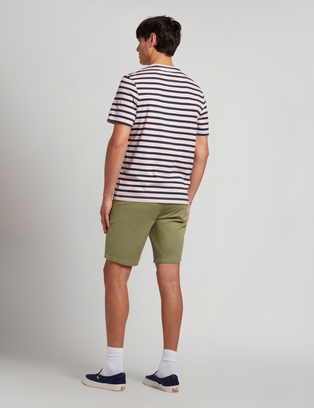 Organic Cotton Striped Crew Neck T-Shirt image 3