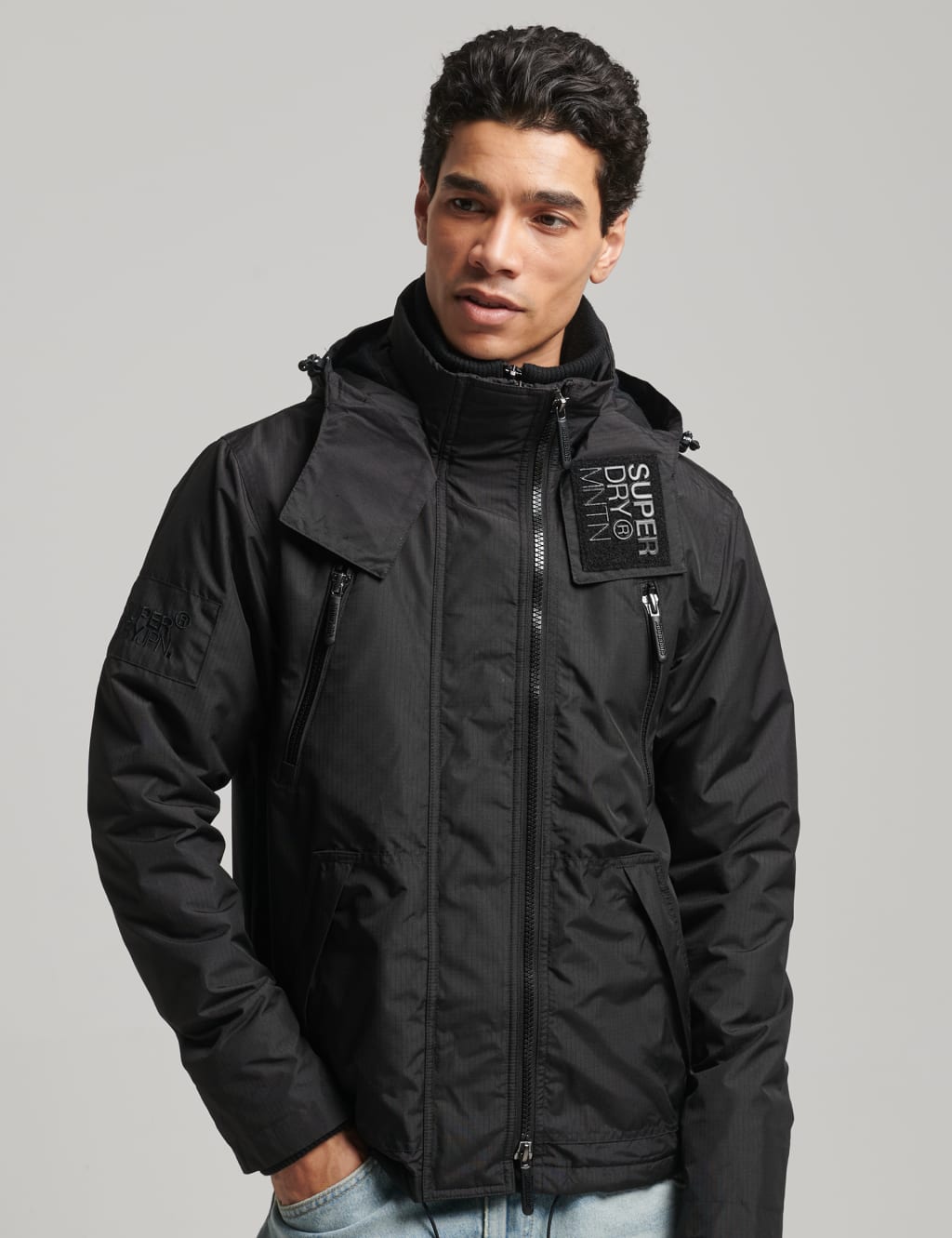 Padded Hooded Utility Jacket image 1