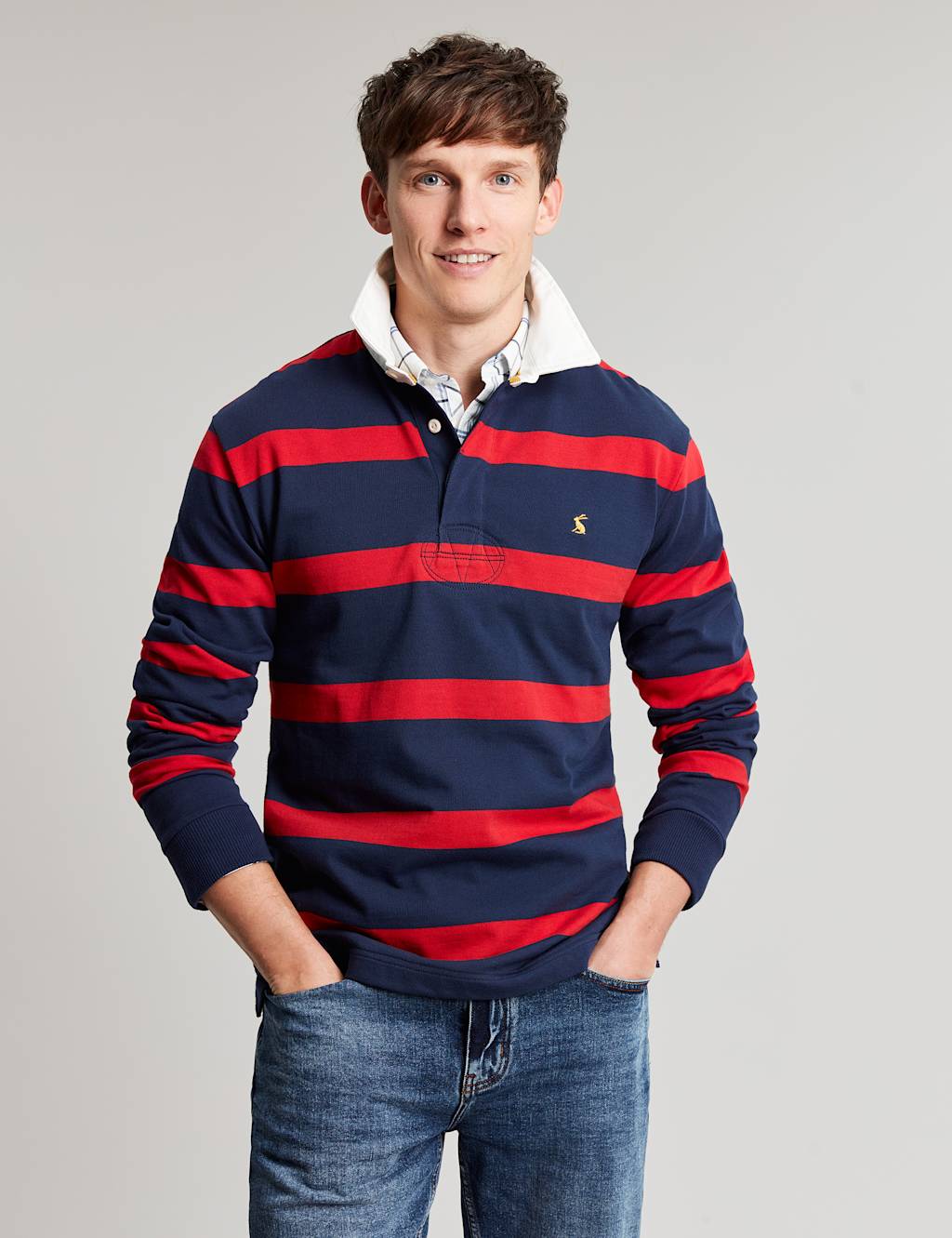 Pure Cotton Striped Rugby Shirt image 1