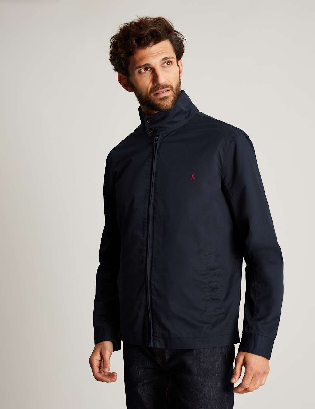 Pure Cotton Lightweight Harrington Jacket image 3