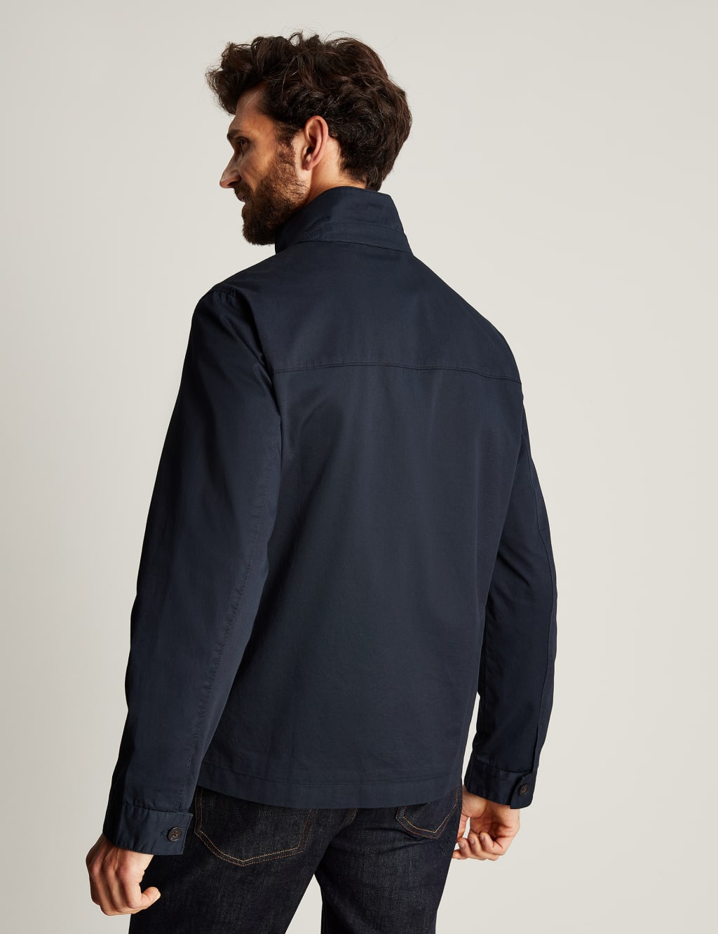 Pure Cotton Lightweight Harrington Jacket image 4