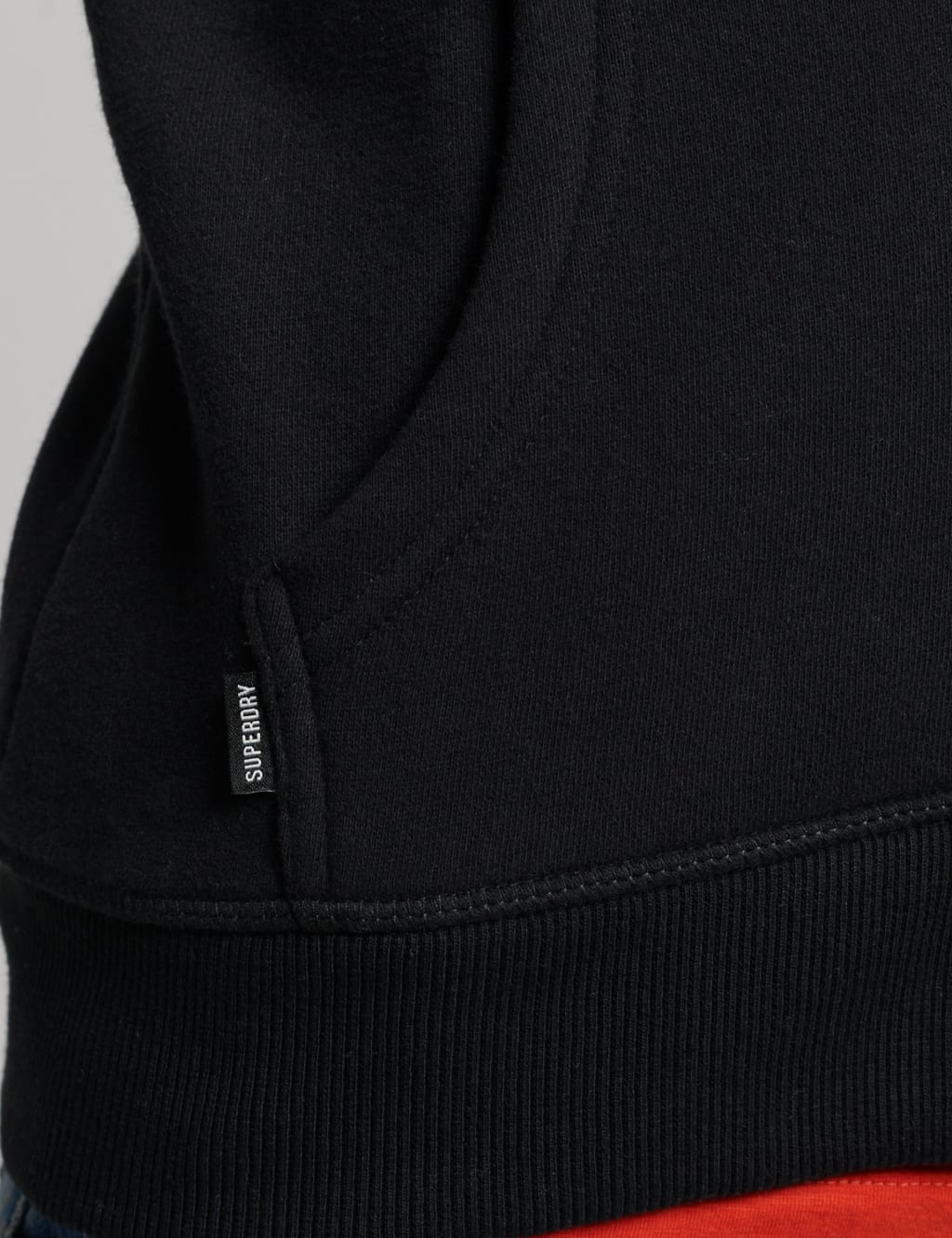 Cotton Rich Logo Embroidered Zip Up Hoodie image 4