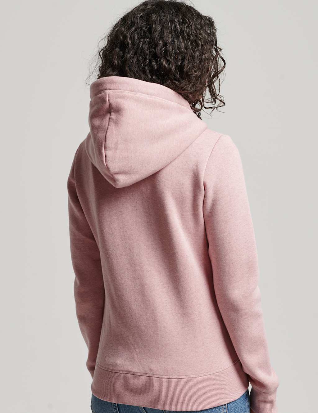 Cotton Rich Logo Embroidered Zip Up Hoodie image 3