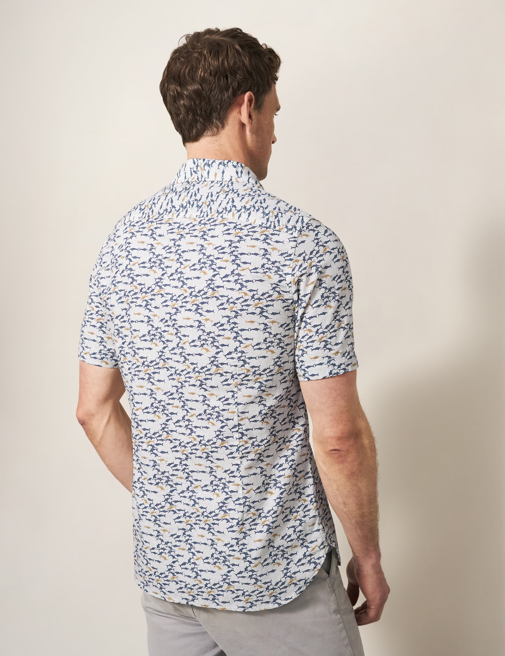 Pure Cotton Shark Print Shirt image 2