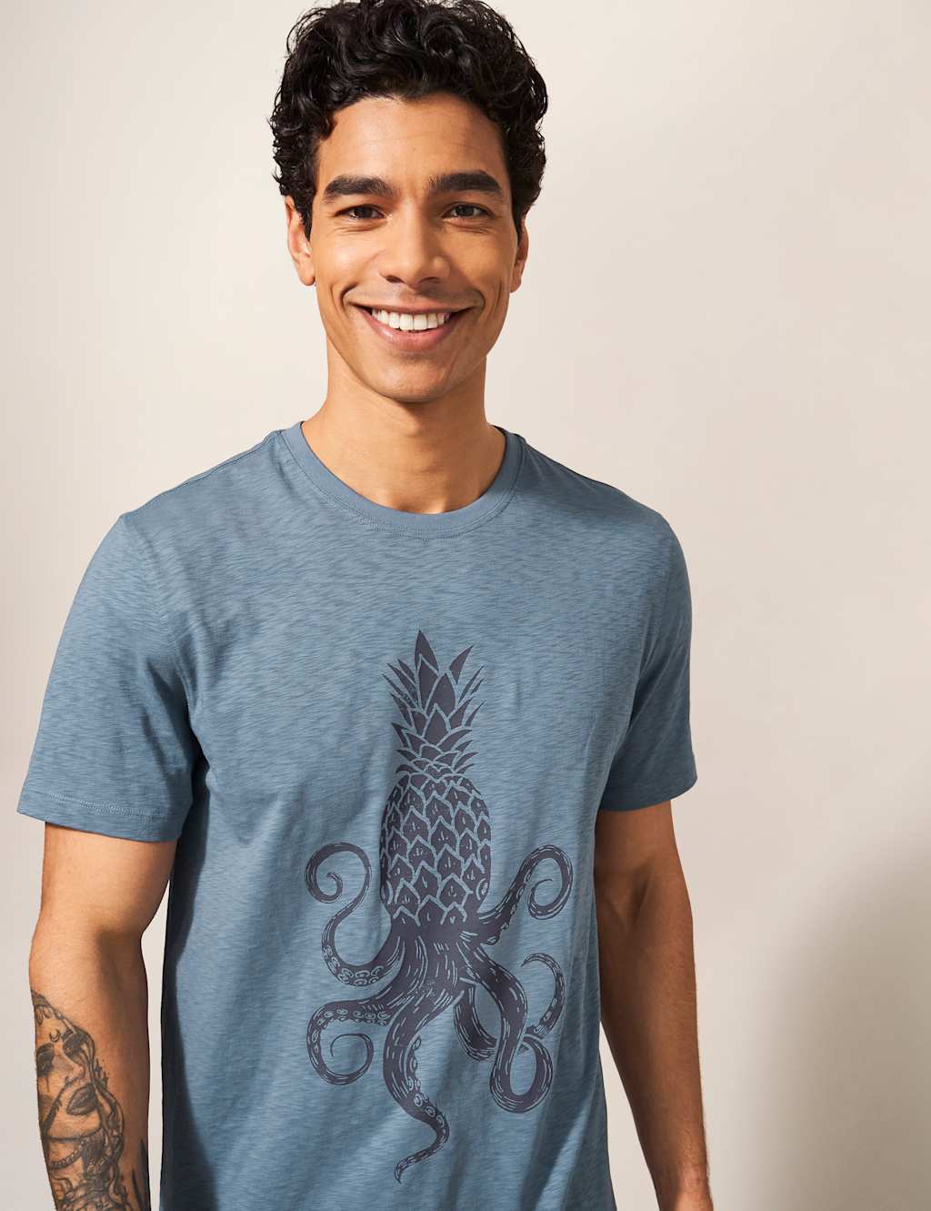 Pure Cotton Pineapple Graphic T-Shirt image 3