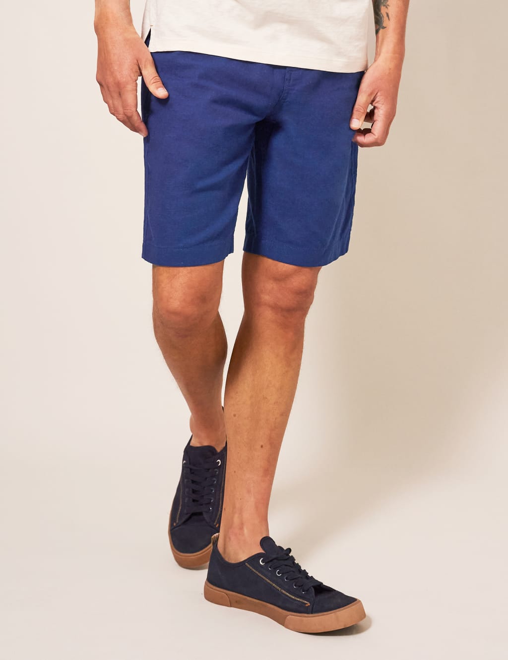 Linen Blend Lightweight Shorts image 1