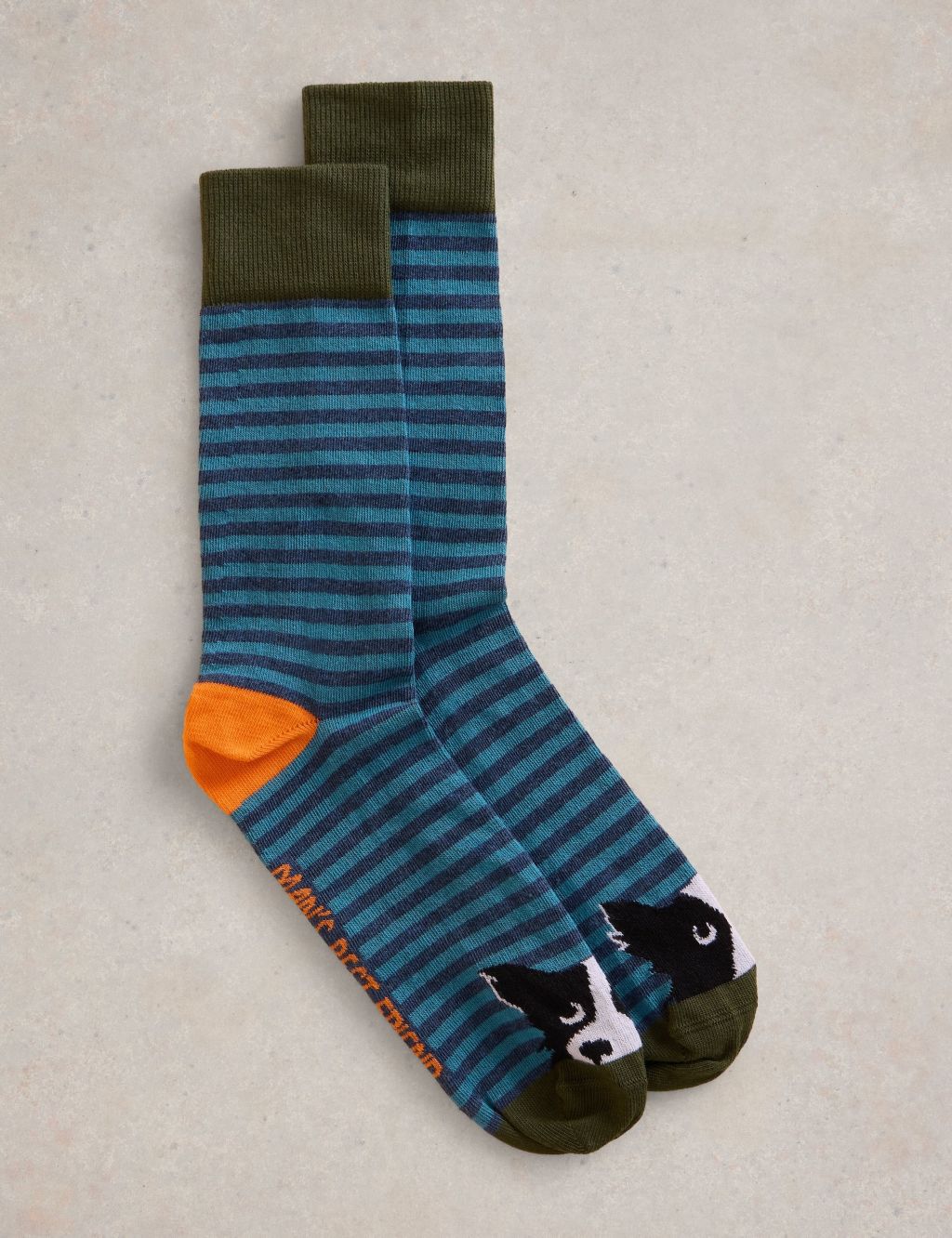 Striped Novelty Cotton Rich Socks