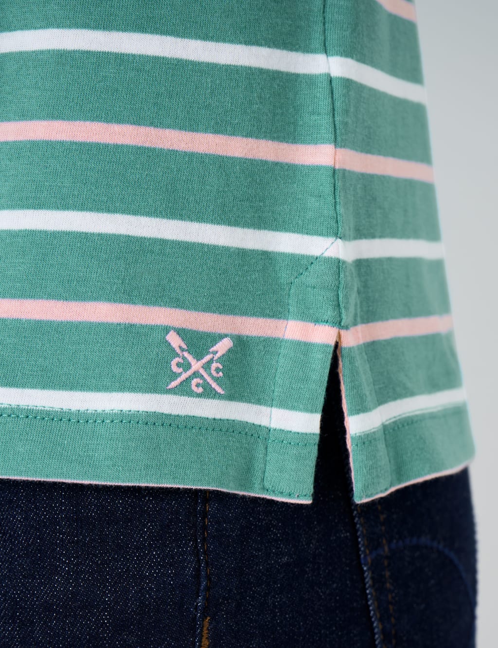 Pure Cotton Striped T-Shirt image 5