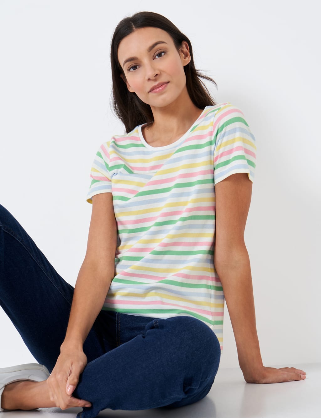 Pure Cotton Striped T-Shirt image 1