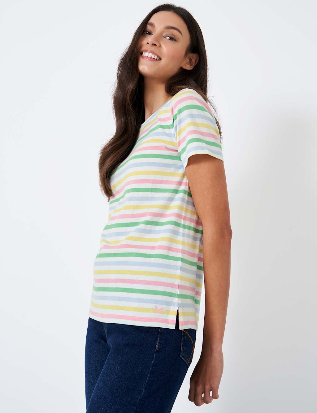 Pure Cotton Striped T-Shirt image 3