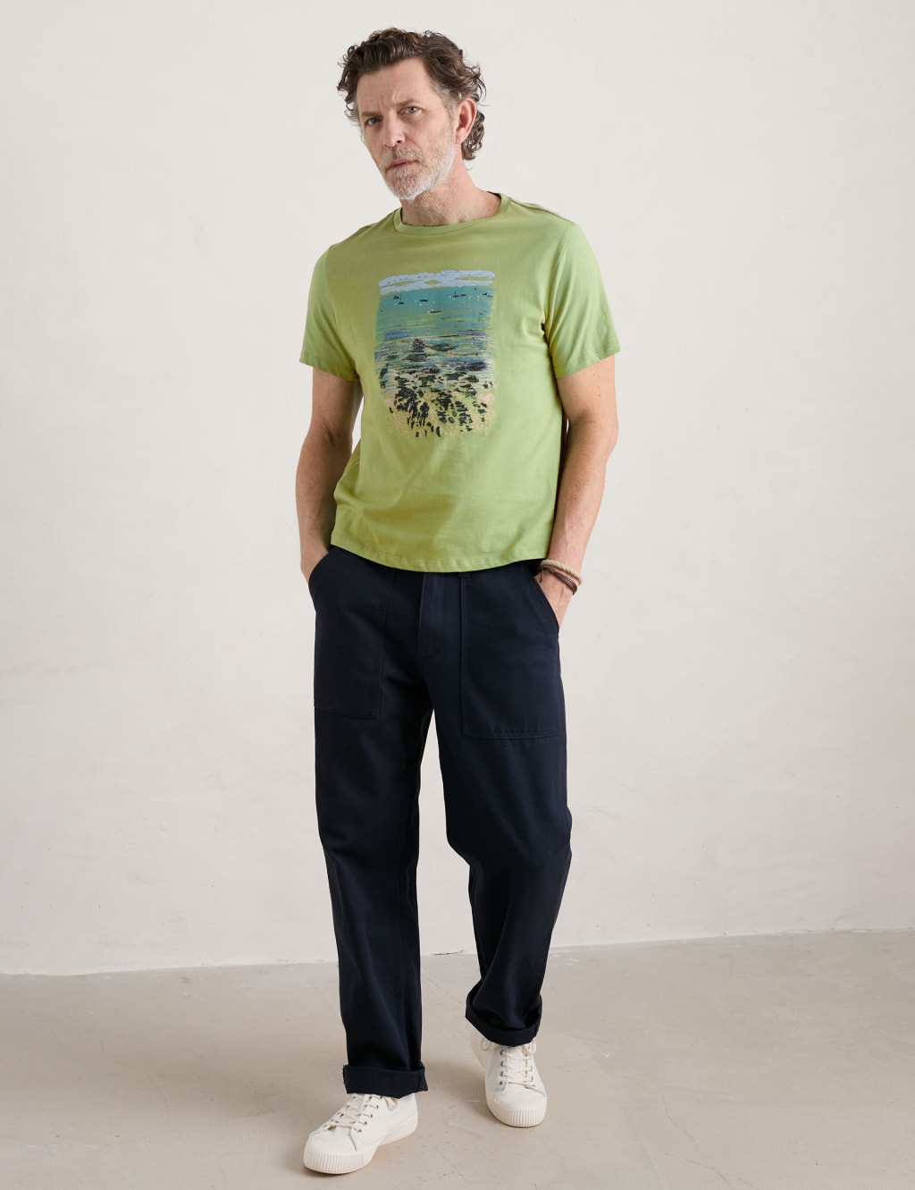 Organic Cotton Sea Graphic T-Shirt image 1