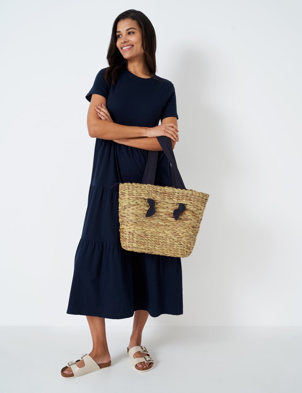 Straw Woven Tote Bag image 2