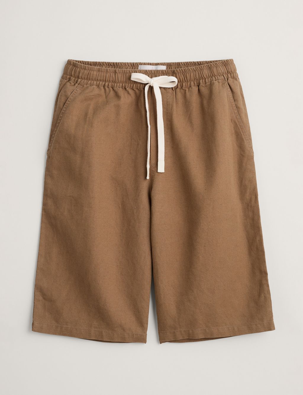 Regular Fit Linen Blend Lightweight Shorts image 2