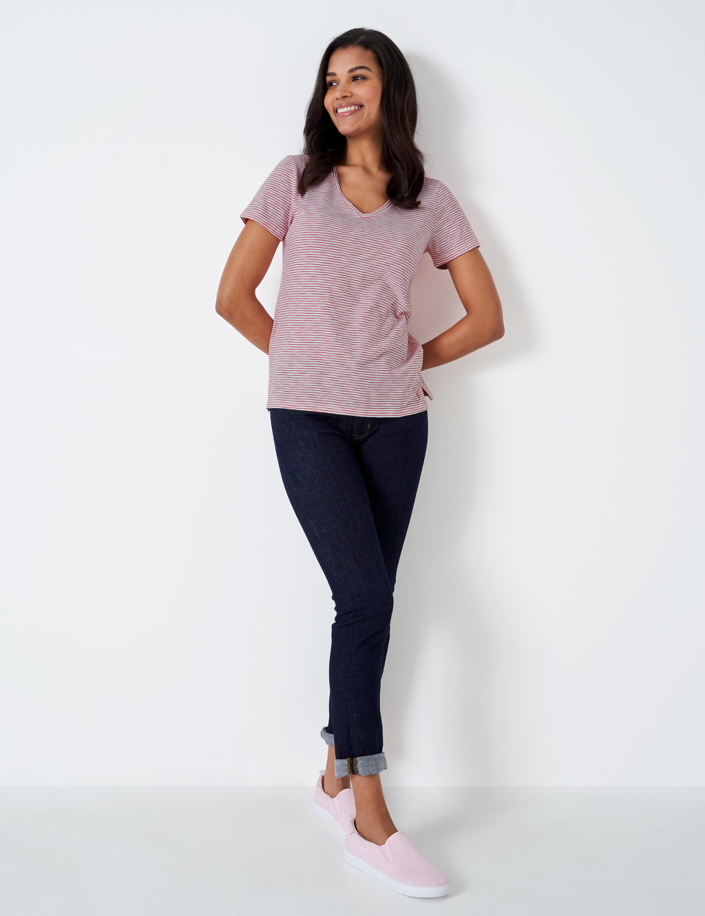 Pure Cotton Striped T-Shirt image 2