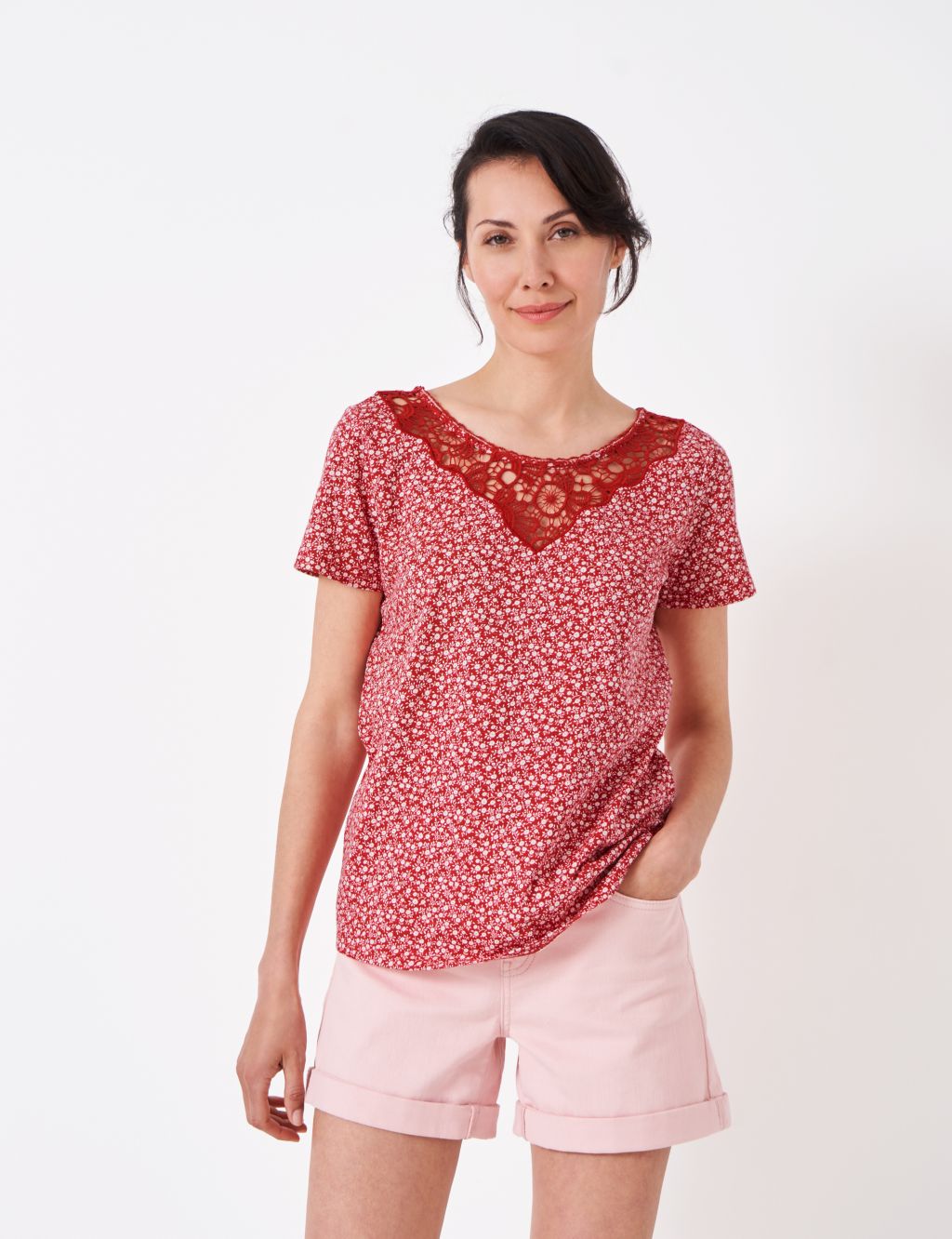 Pure Cotton Embroidered Top image 1