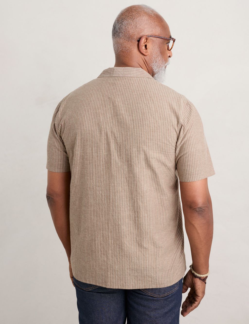 Cotton Rich Striped Shirt image 3