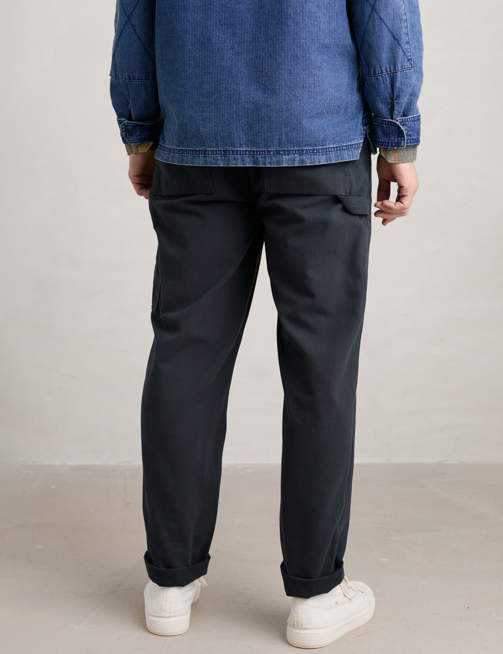 Regular Fit Organic Cotton Cargo Trousers image 3
