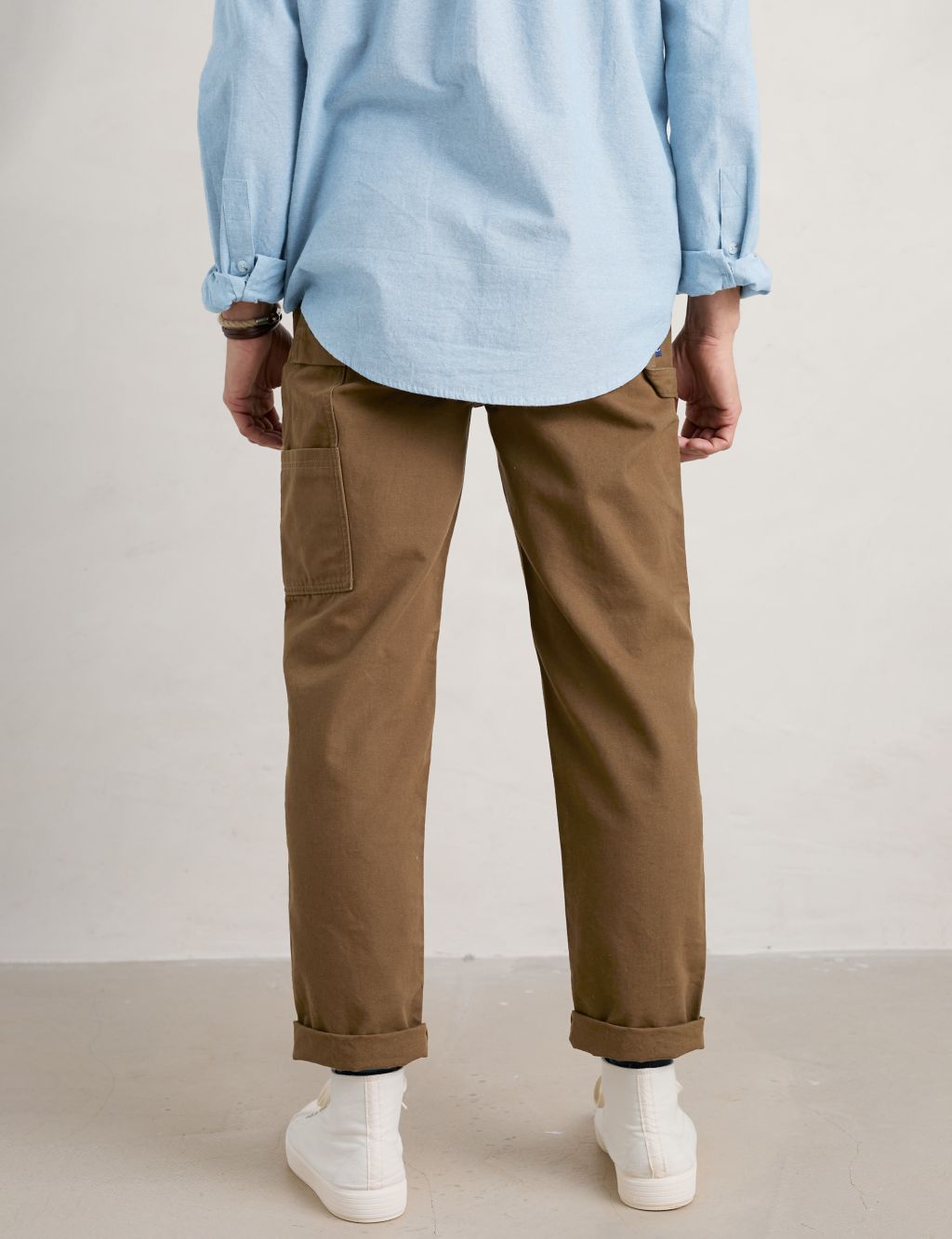 Regular Fit Organic Cotton Cargo Trousers image 3