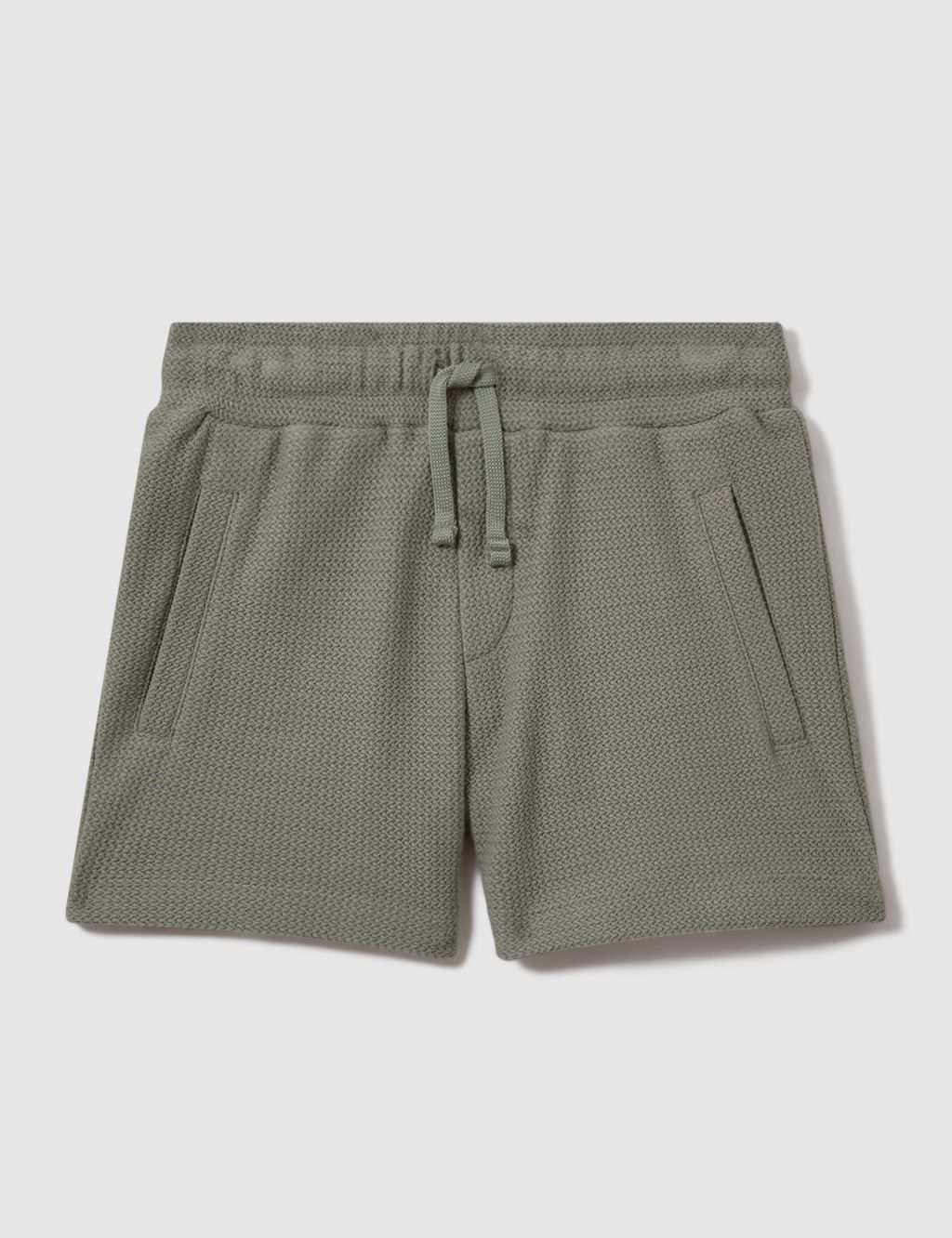Pure Cotton Textured Shorts (3-14 Yrs)