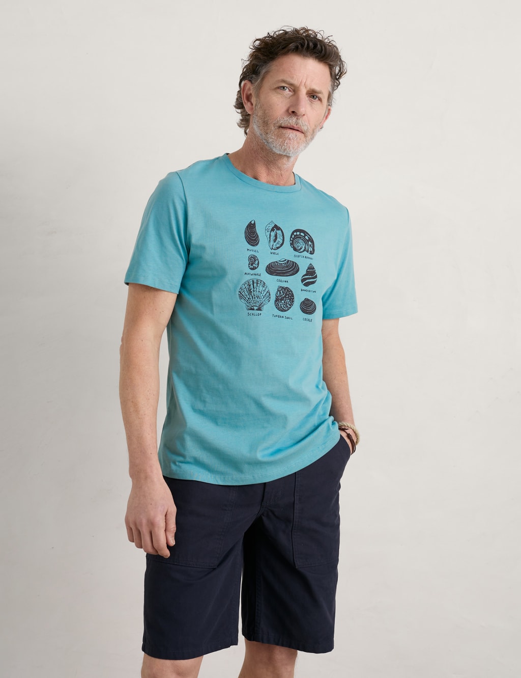 Organic Cotton Shell Graphic T-Shirt image 2