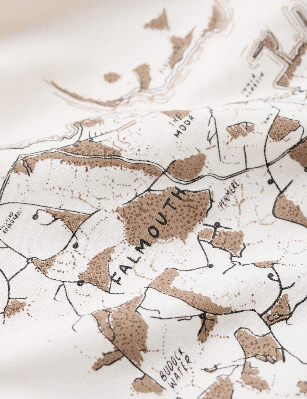 Organic Cotton Falmouth Map Graphic T-Shirt image 4