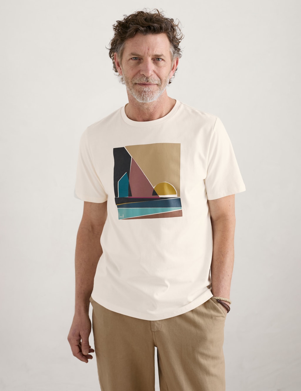 Organic Cotton Sailing Print T-Shirt image 1