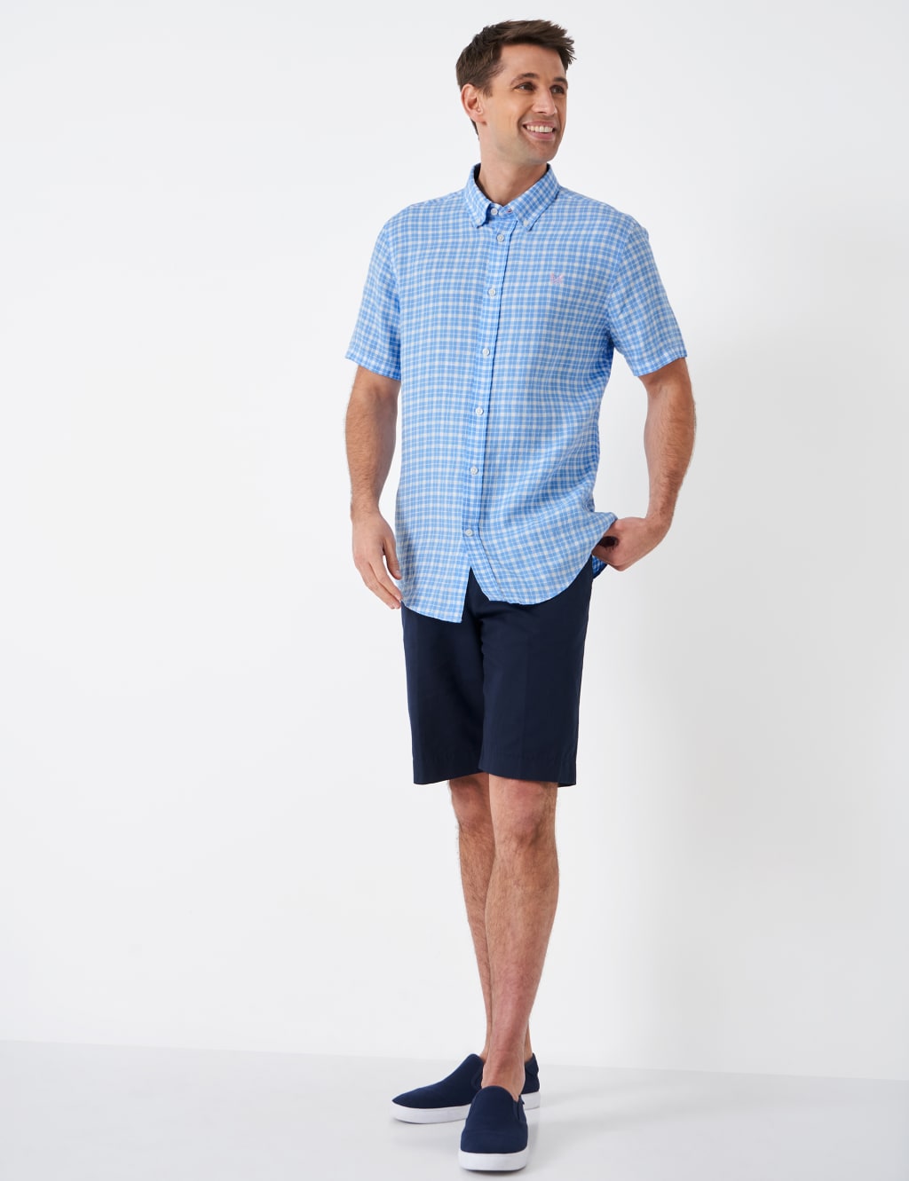 Pure Linen Check Shirt image 3